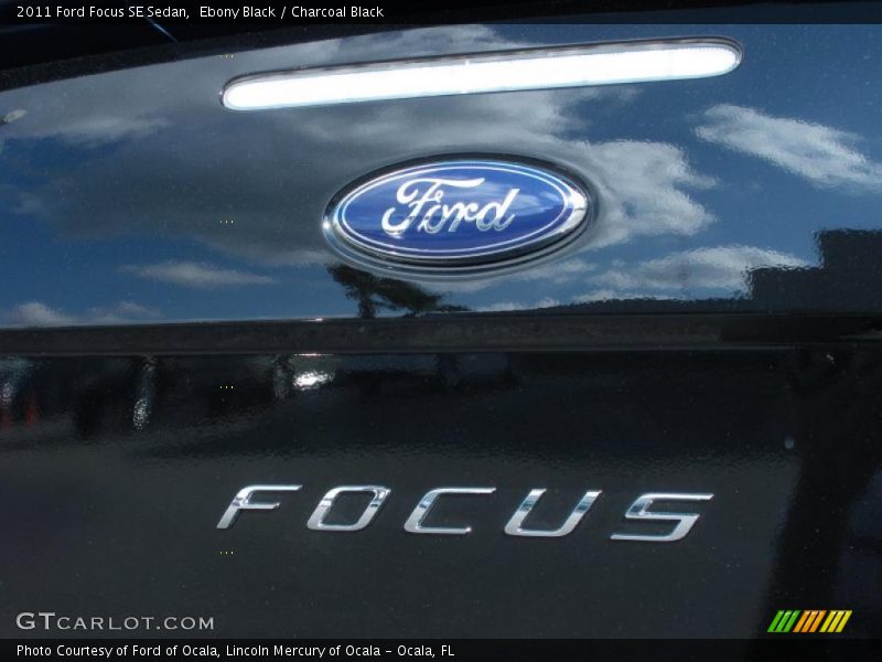 Ebony Black / Charcoal Black 2011 Ford Focus SE Sedan