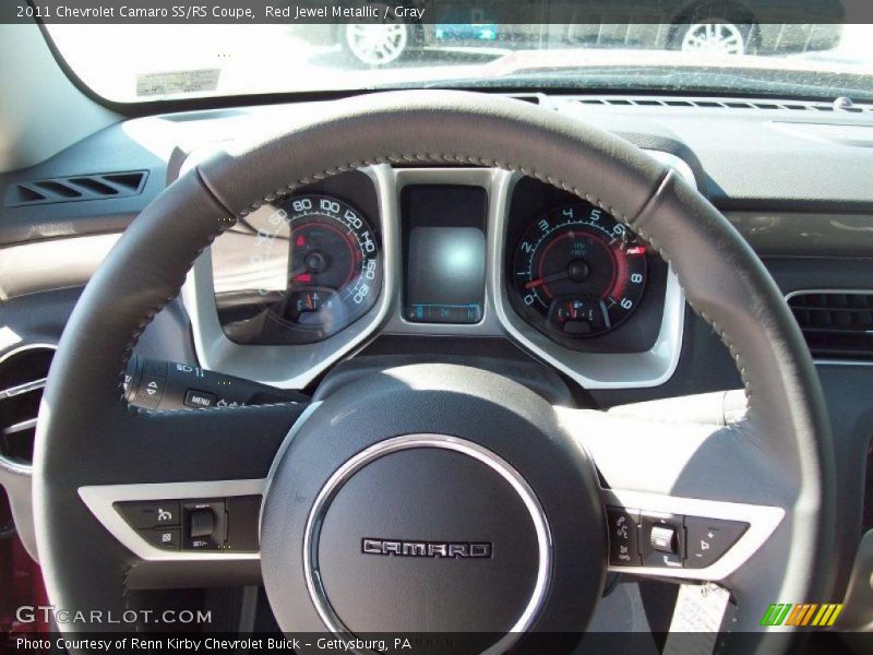 Red Jewel Metallic / Gray 2011 Chevrolet Camaro SS/RS Coupe
