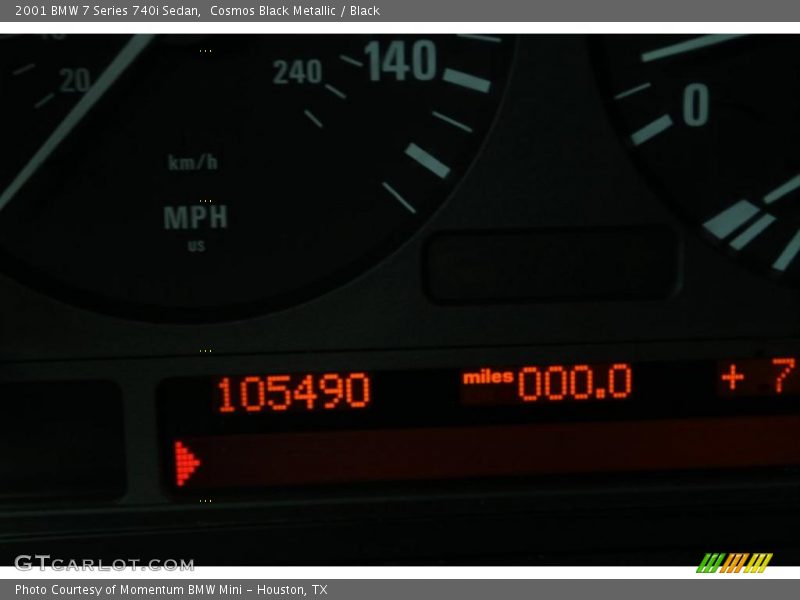 Cosmos Black Metallic / Black 2001 BMW 7 Series 740i Sedan