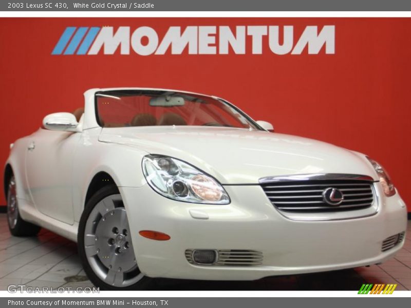 White Gold Crystal / Saddle 2003 Lexus SC 430