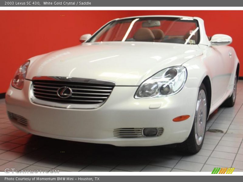 White Gold Crystal / Saddle 2003 Lexus SC 430