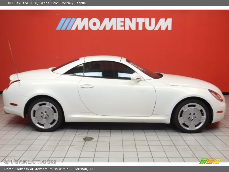 White Gold Crystal / Saddle 2003 Lexus SC 430