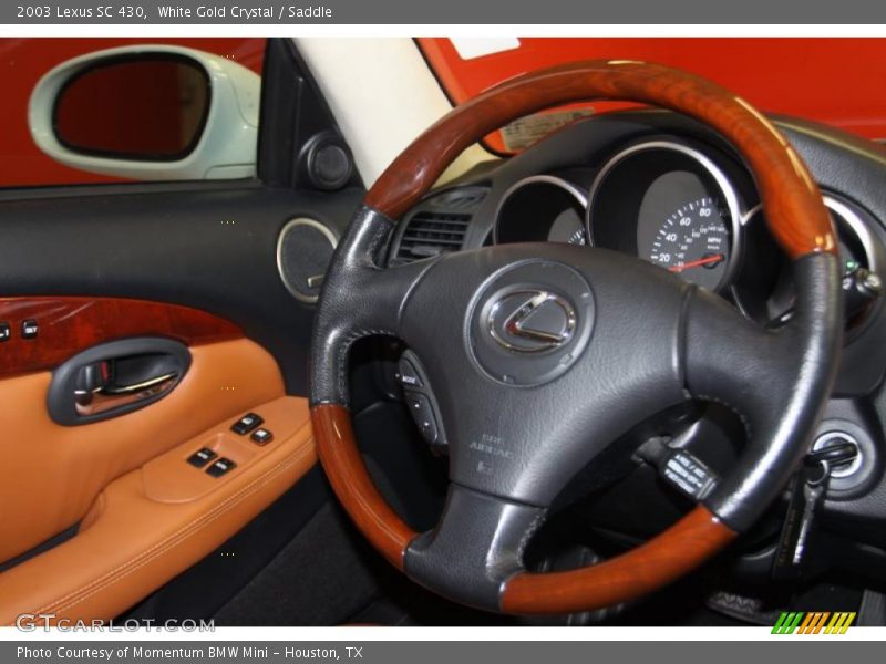 White Gold Crystal / Saddle 2003 Lexus SC 430