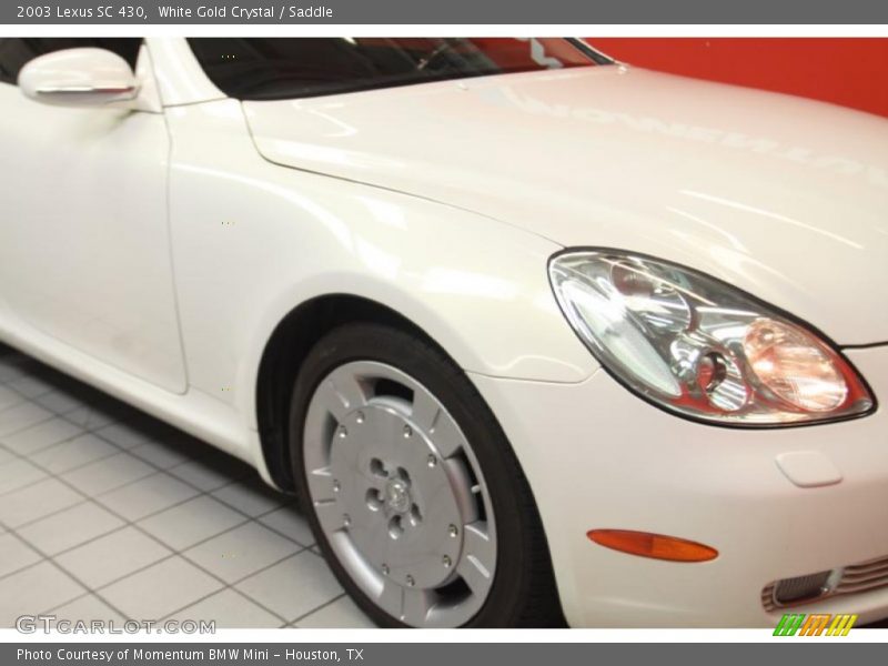 White Gold Crystal / Saddle 2003 Lexus SC 430