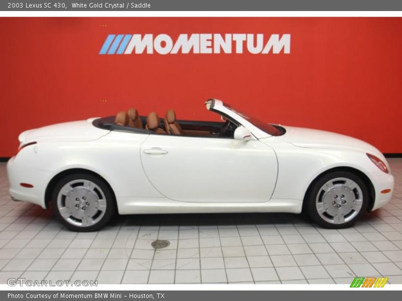 White Gold Crystal / Saddle 2003 Lexus SC 430