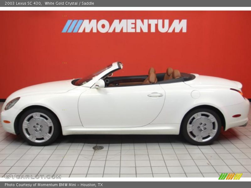 White Gold Crystal / Saddle 2003 Lexus SC 430