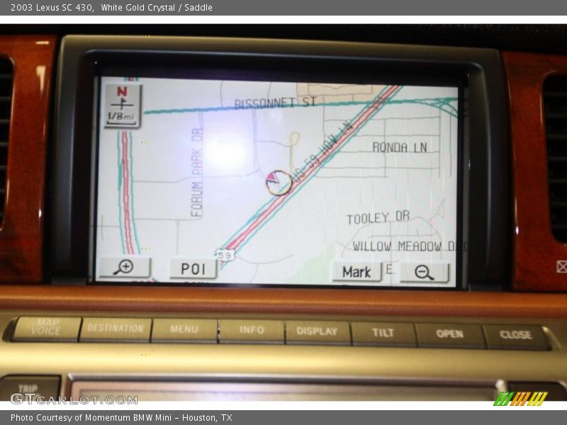 Navigation of 2003 SC 430
