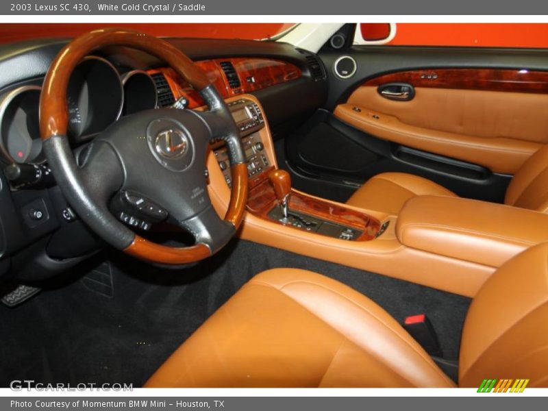 White Gold Crystal / Saddle 2003 Lexus SC 430