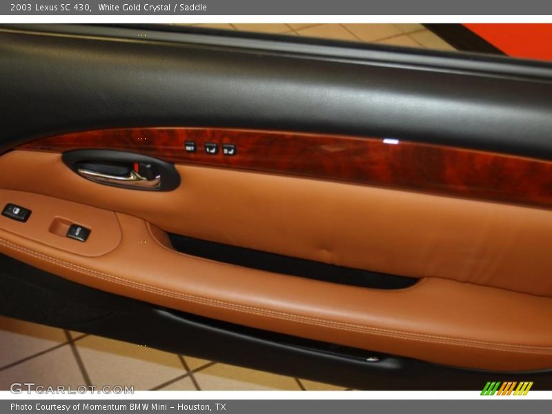 White Gold Crystal / Saddle 2003 Lexus SC 430