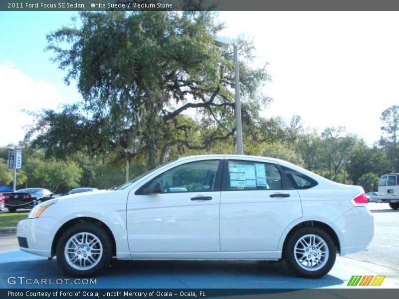 White Suede / Medium Stone 2011 Ford Focus SE Sedan