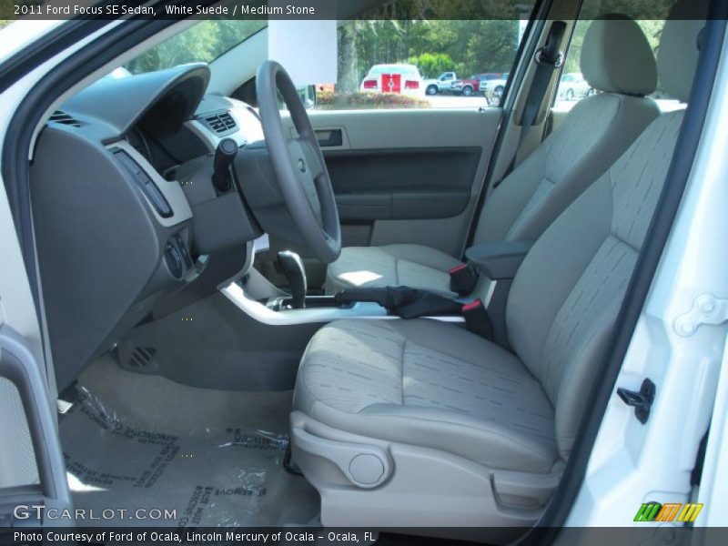 White Suede / Medium Stone 2011 Ford Focus SE Sedan