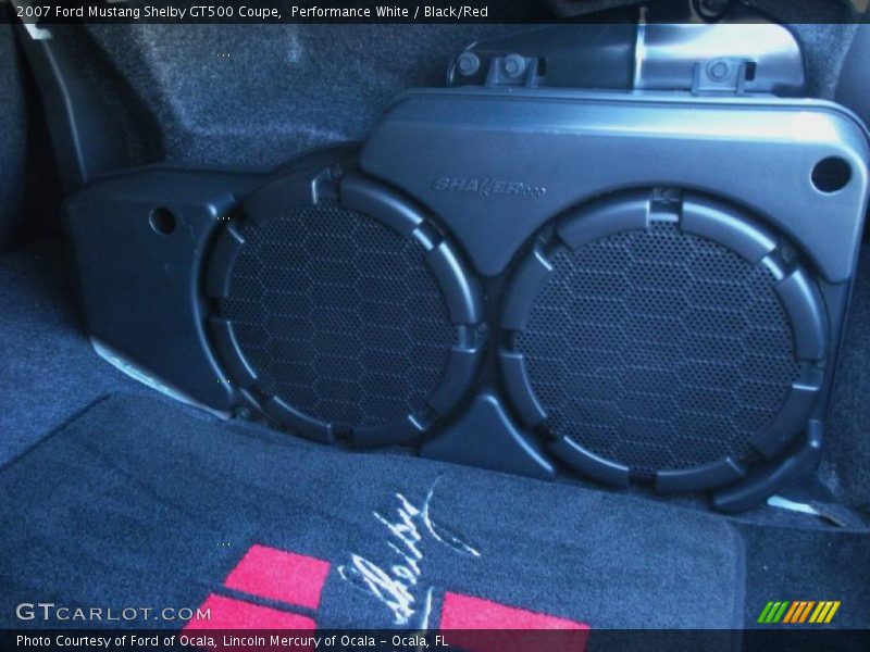 Performance White / Black/Red 2007 Ford Mustang Shelby GT500 Coupe