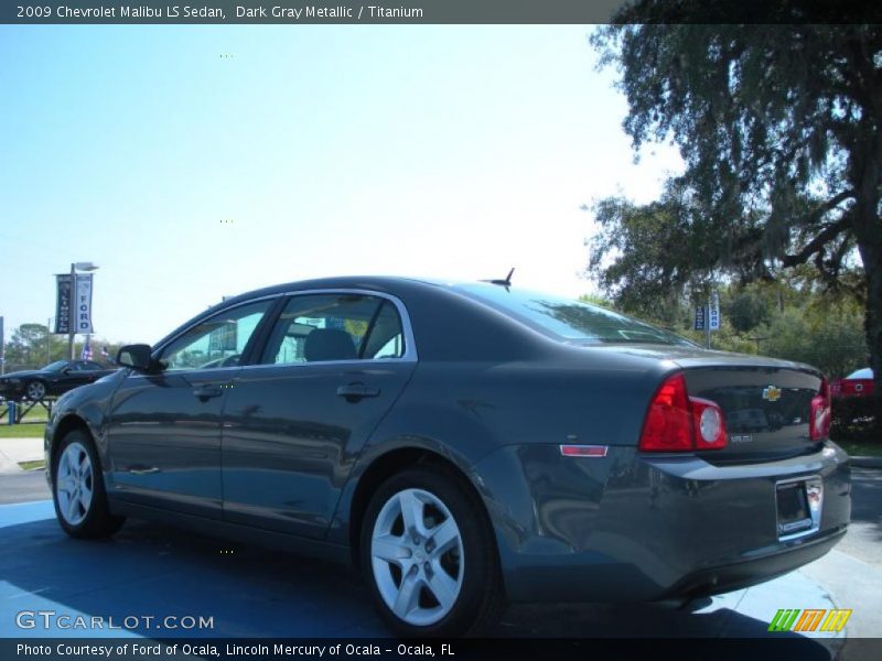 Dark Gray Metallic / Titanium 2009 Chevrolet Malibu LS Sedan