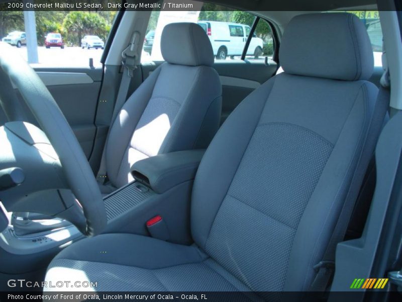 Dark Gray Metallic / Titanium 2009 Chevrolet Malibu LS Sedan