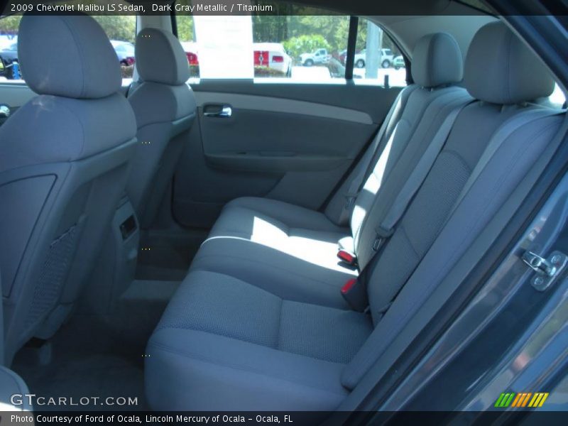 Dark Gray Metallic / Titanium 2009 Chevrolet Malibu LS Sedan