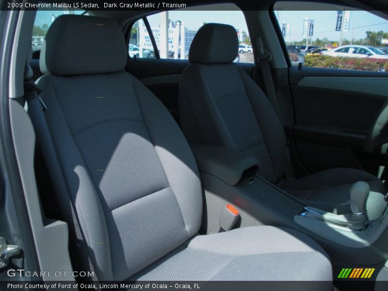 Dark Gray Metallic / Titanium 2009 Chevrolet Malibu LS Sedan