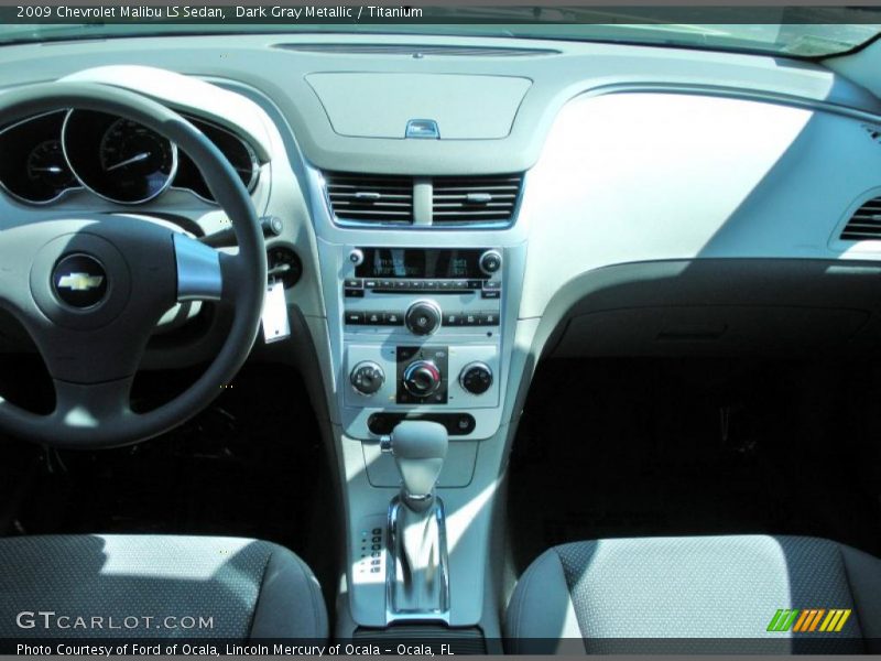 Dark Gray Metallic / Titanium 2009 Chevrolet Malibu LS Sedan