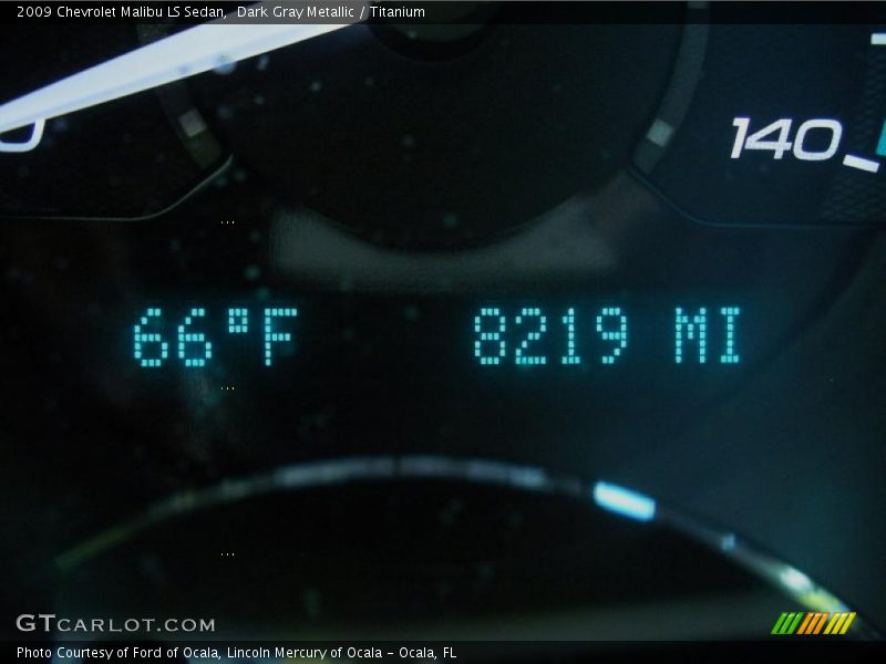 Dark Gray Metallic / Titanium 2009 Chevrolet Malibu LS Sedan