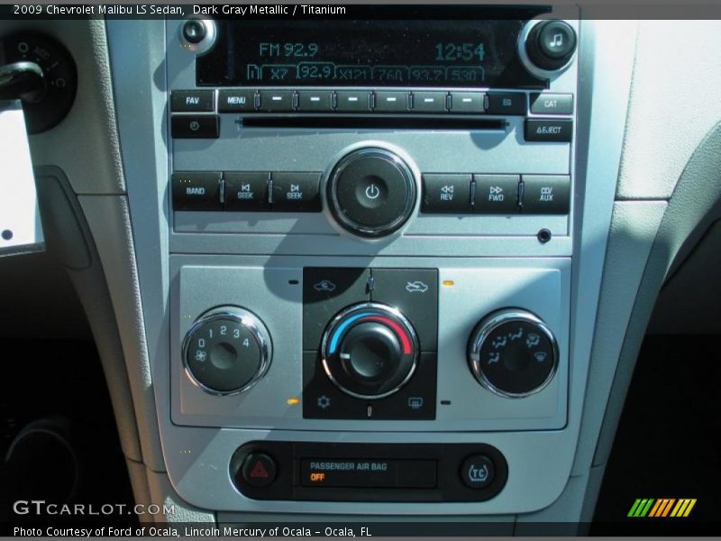 Dark Gray Metallic / Titanium 2009 Chevrolet Malibu LS Sedan
