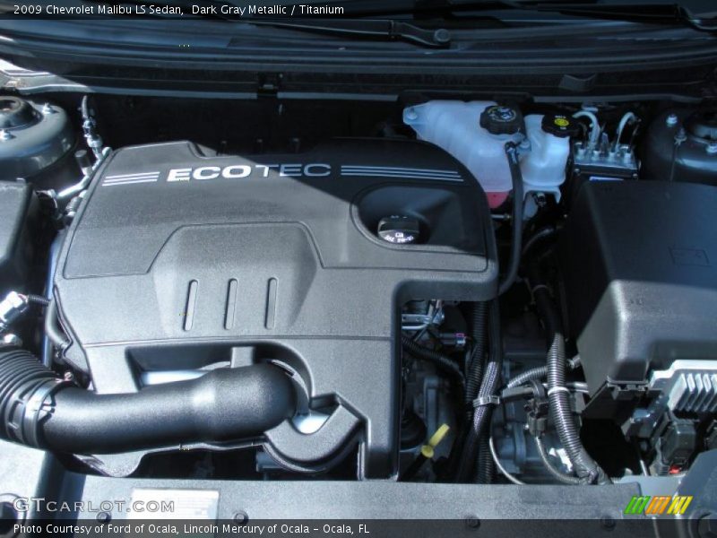 Dark Gray Metallic / Titanium 2009 Chevrolet Malibu LS Sedan