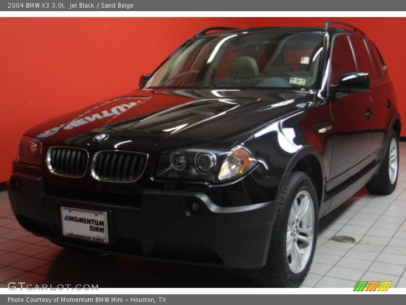 Jet Black / Sand Beige 2004 BMW X3 3.0i