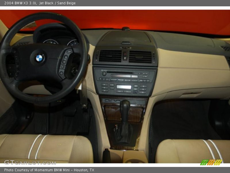 Jet Black / Sand Beige 2004 BMW X3 3.0i