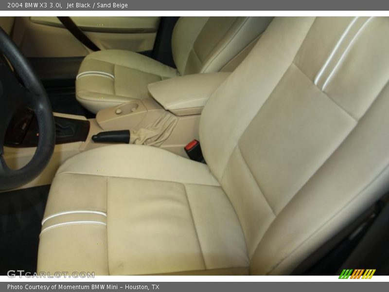 Jet Black / Sand Beige 2004 BMW X3 3.0i