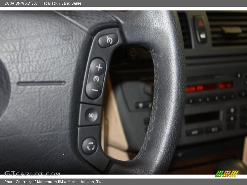 Jet Black / Sand Beige 2004 BMW X3 3.0i