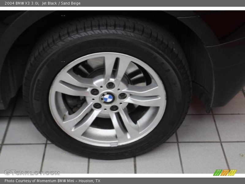 Jet Black / Sand Beige 2004 BMW X3 3.0i