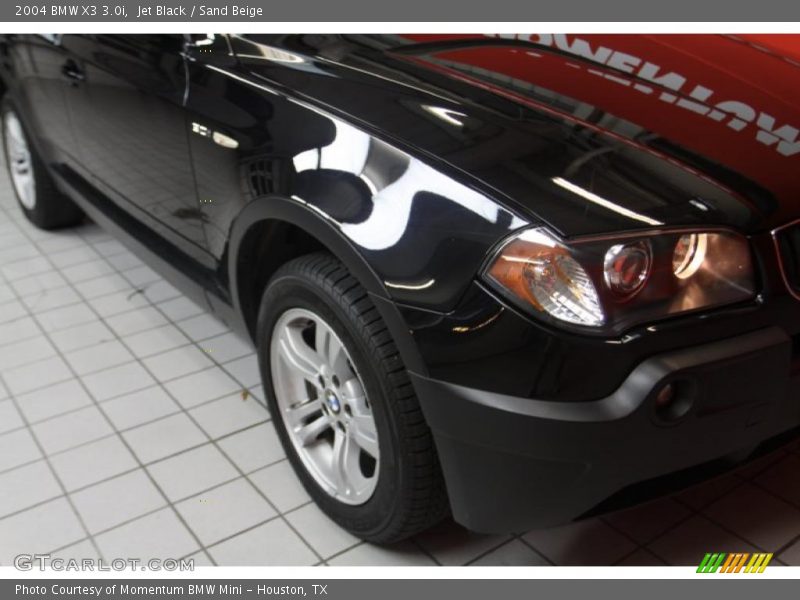 Jet Black / Sand Beige 2004 BMW X3 3.0i