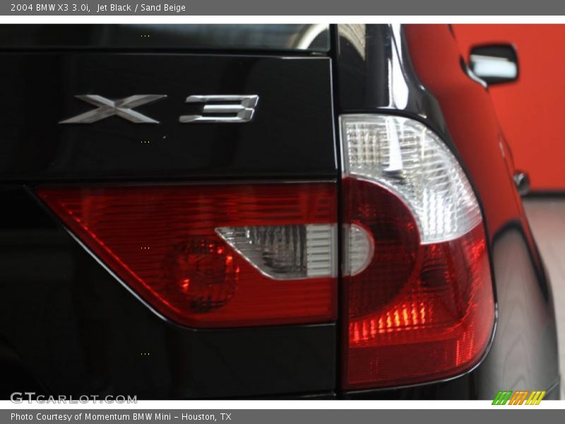 Jet Black / Sand Beige 2004 BMW X3 3.0i