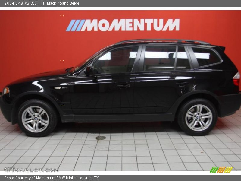 Jet Black / Sand Beige 2004 BMW X3 3.0i