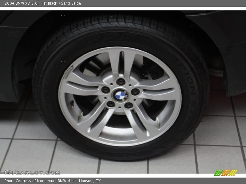 Jet Black / Sand Beige 2004 BMW X3 3.0i