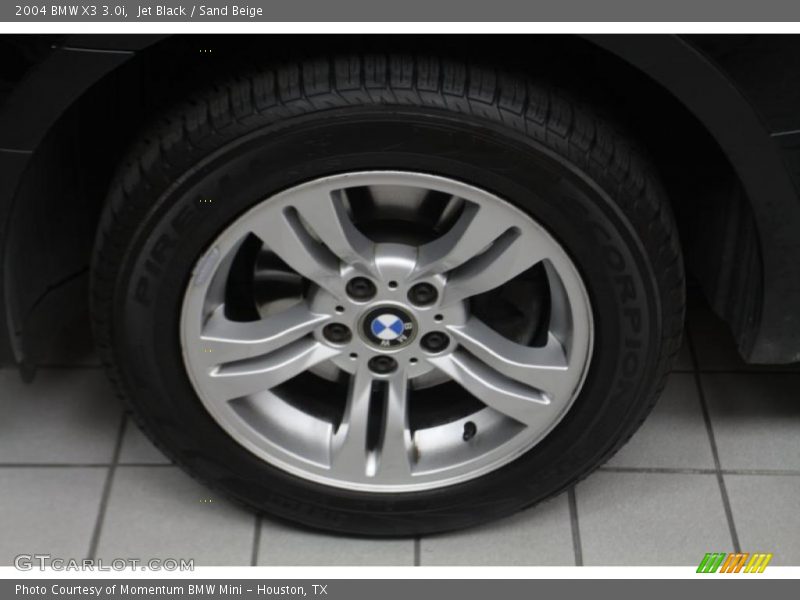 Jet Black / Sand Beige 2004 BMW X3 3.0i