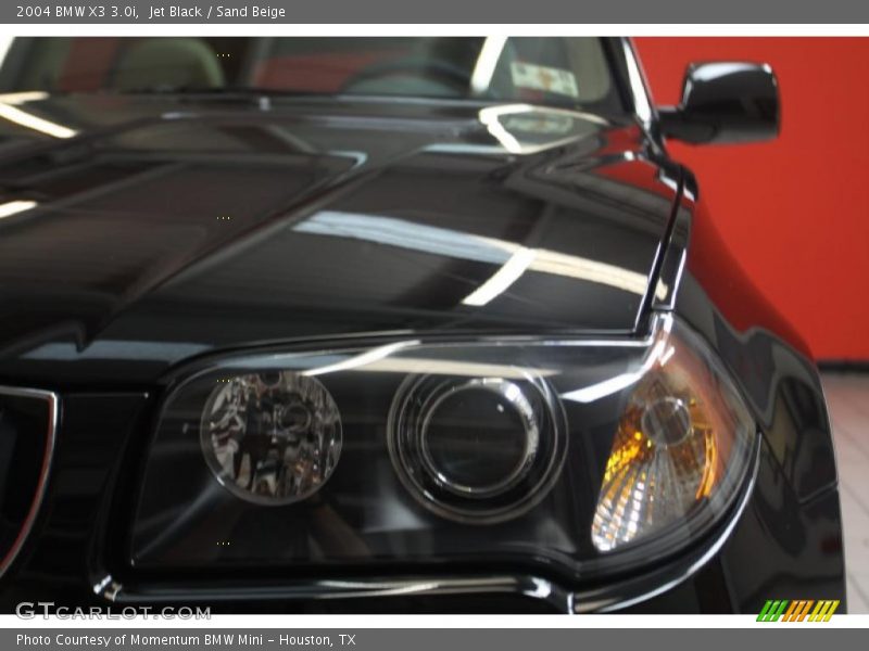 Jet Black / Sand Beige 2004 BMW X3 3.0i