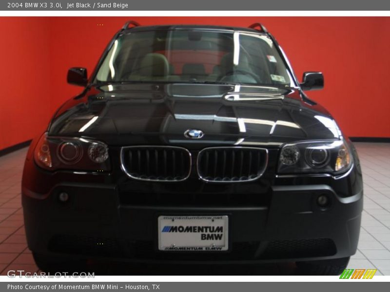 Jet Black / Sand Beige 2004 BMW X3 3.0i