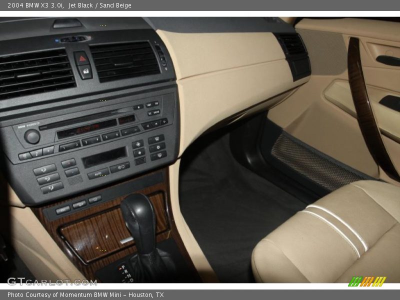 Jet Black / Sand Beige 2004 BMW X3 3.0i