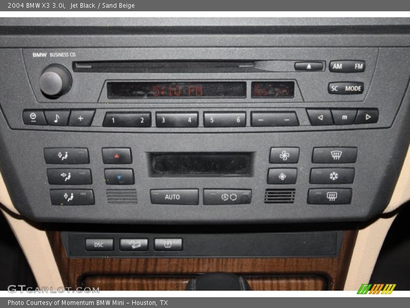 Jet Black / Sand Beige 2004 BMW X3 3.0i
