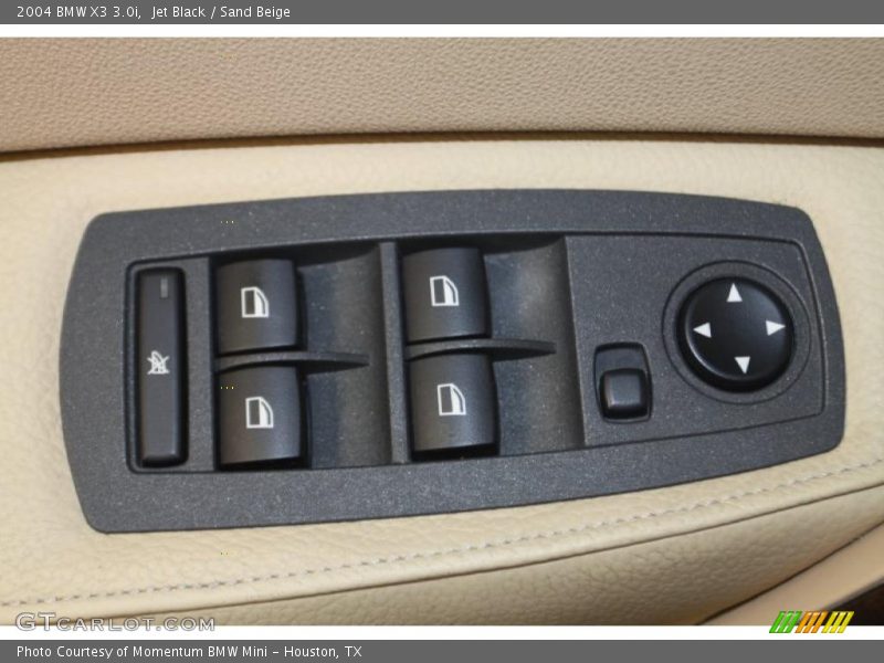 Jet Black / Sand Beige 2004 BMW X3 3.0i