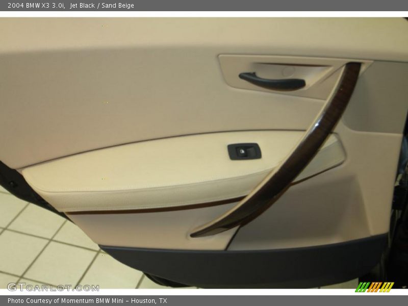Jet Black / Sand Beige 2004 BMW X3 3.0i