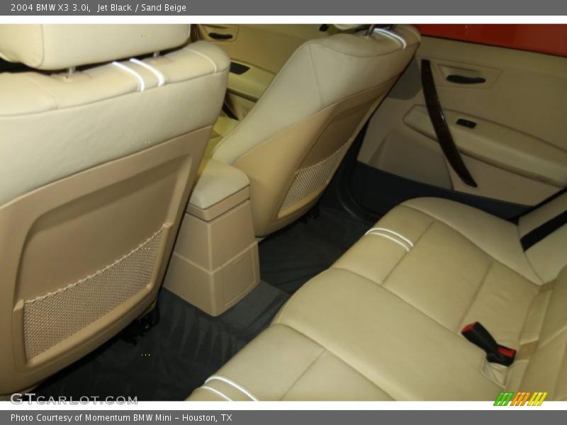 Jet Black / Sand Beige 2004 BMW X3 3.0i