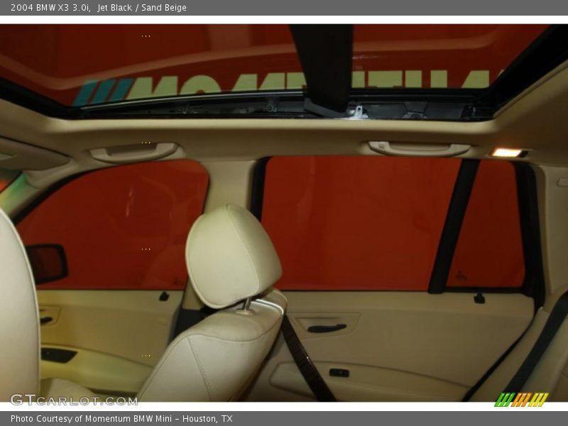 Jet Black / Sand Beige 2004 BMW X3 3.0i