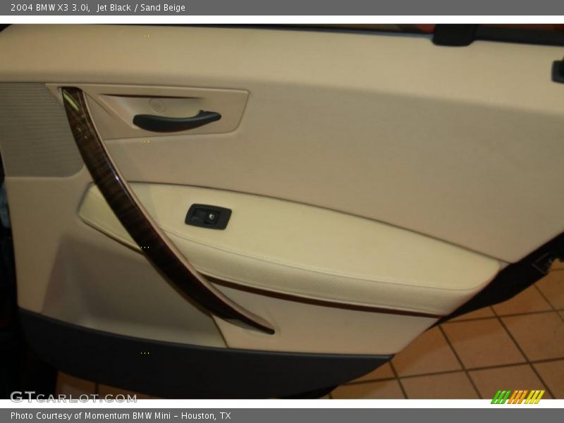 Jet Black / Sand Beige 2004 BMW X3 3.0i
