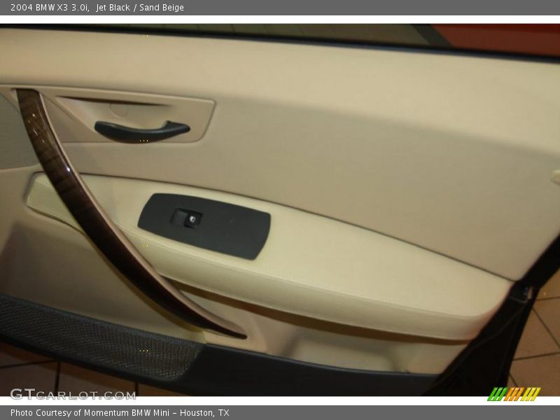 Jet Black / Sand Beige 2004 BMW X3 3.0i