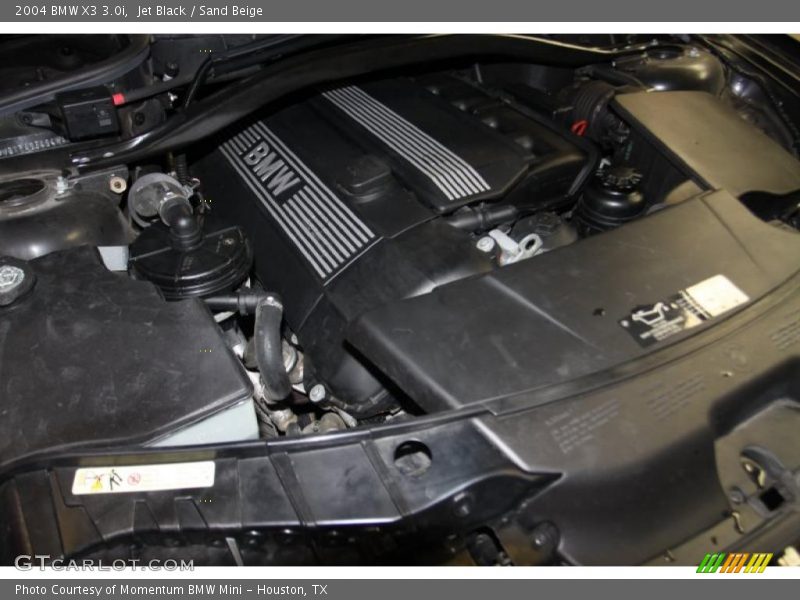 Jet Black / Sand Beige 2004 BMW X3 3.0i