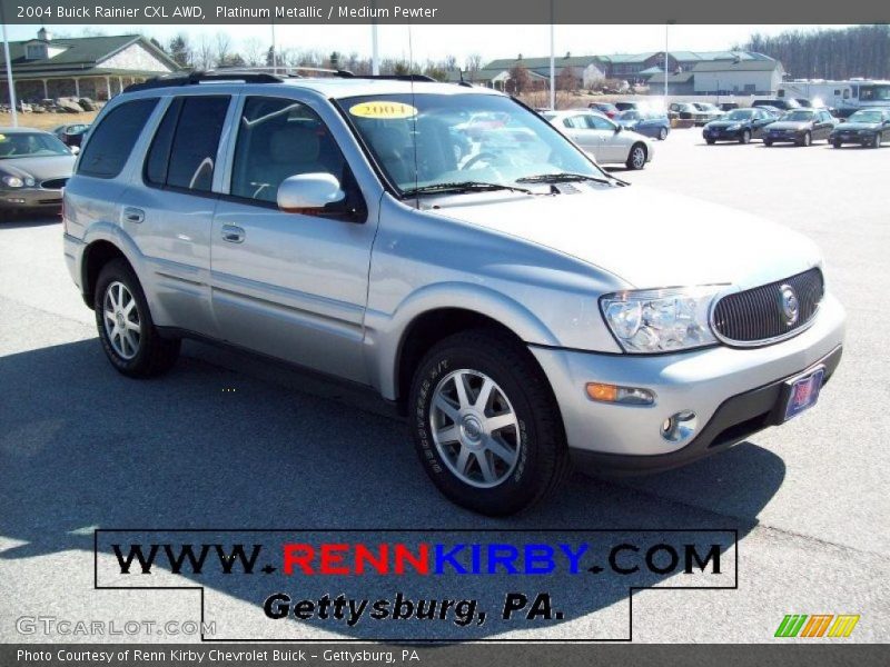 Platinum Metallic / Medium Pewter 2004 Buick Rainier CXL AWD