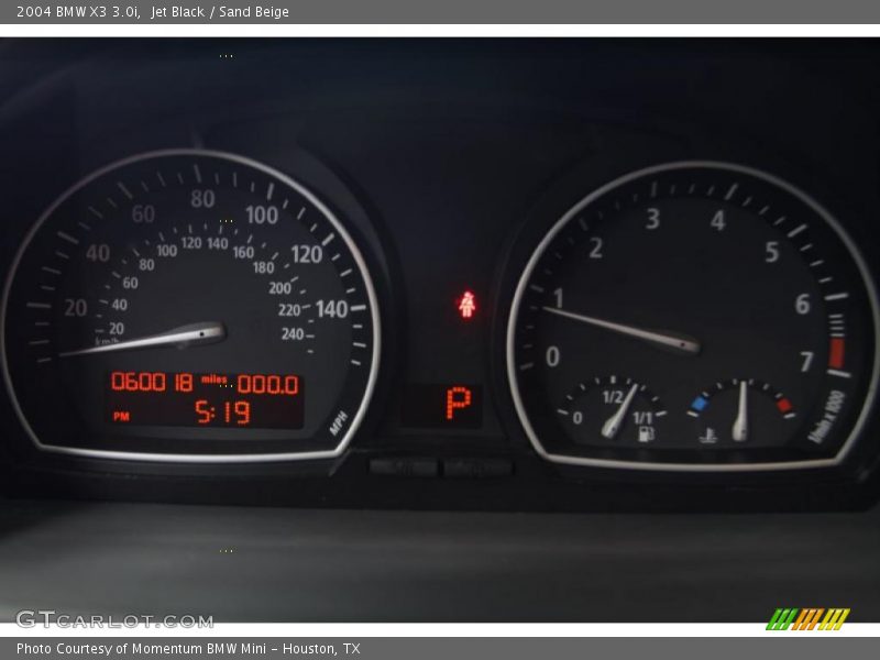 Jet Black / Sand Beige 2004 BMW X3 3.0i