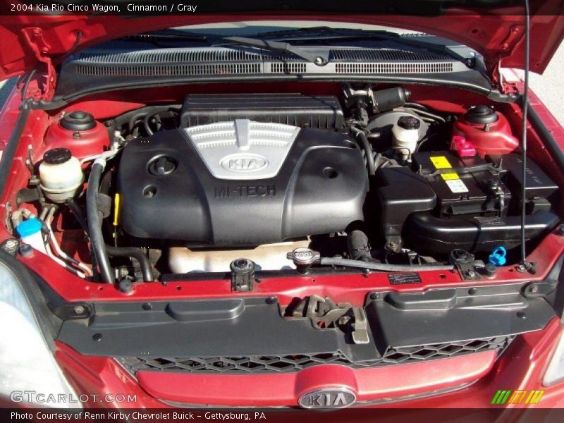  2004 Rio Cinco Wagon Engine - 1.6 Liter DOHC 16-Valve 4 Cylinder