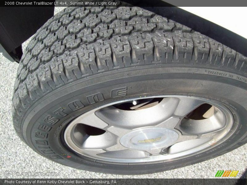 Summit White / Light Gray 2008 Chevrolet TrailBlazer LT 4x4