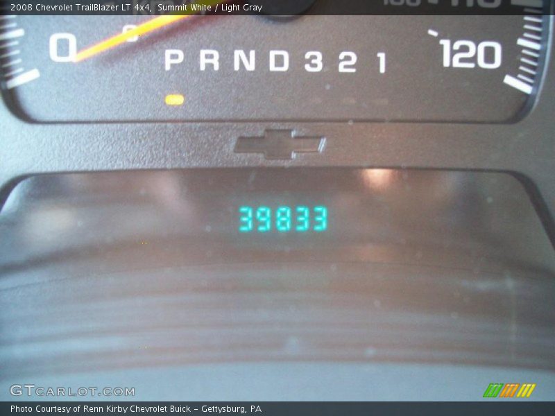 Summit White / Light Gray 2008 Chevrolet TrailBlazer LT 4x4